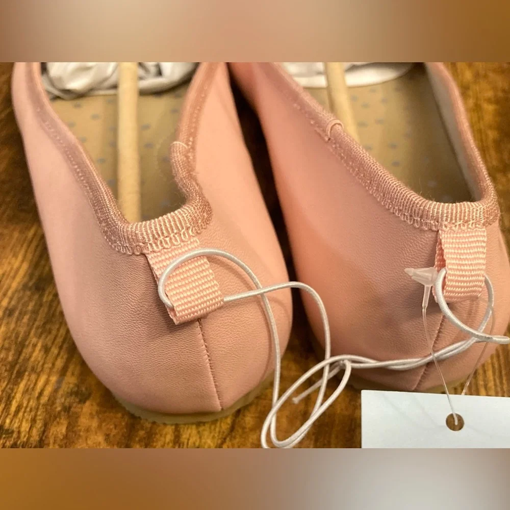 Kids' Diana Slip-on Ballet Flats - Cat & Jack™ Blush Memory Foam Insole Size 5 - Picture 4 of 8